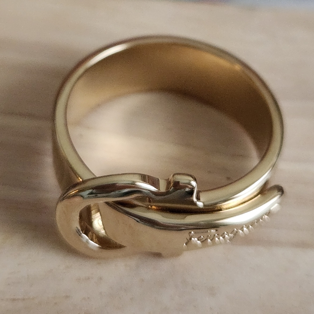 SALVATORE FERRAGAMO belt design scarf ring